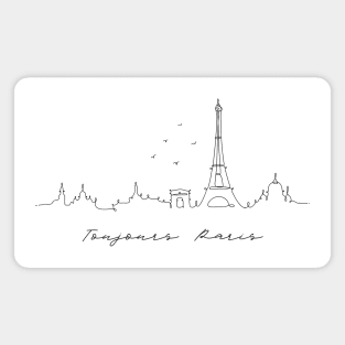 Paris City Silhouette Magnet